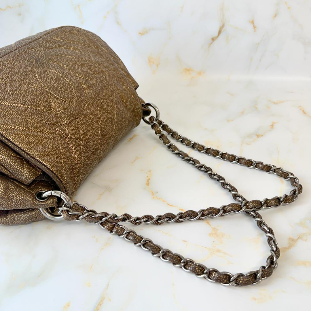 Chanel Quilted CC Logo Chain Shoulder — view 8