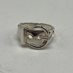 Hermes Boucles Sellier Ring Silver — view 2