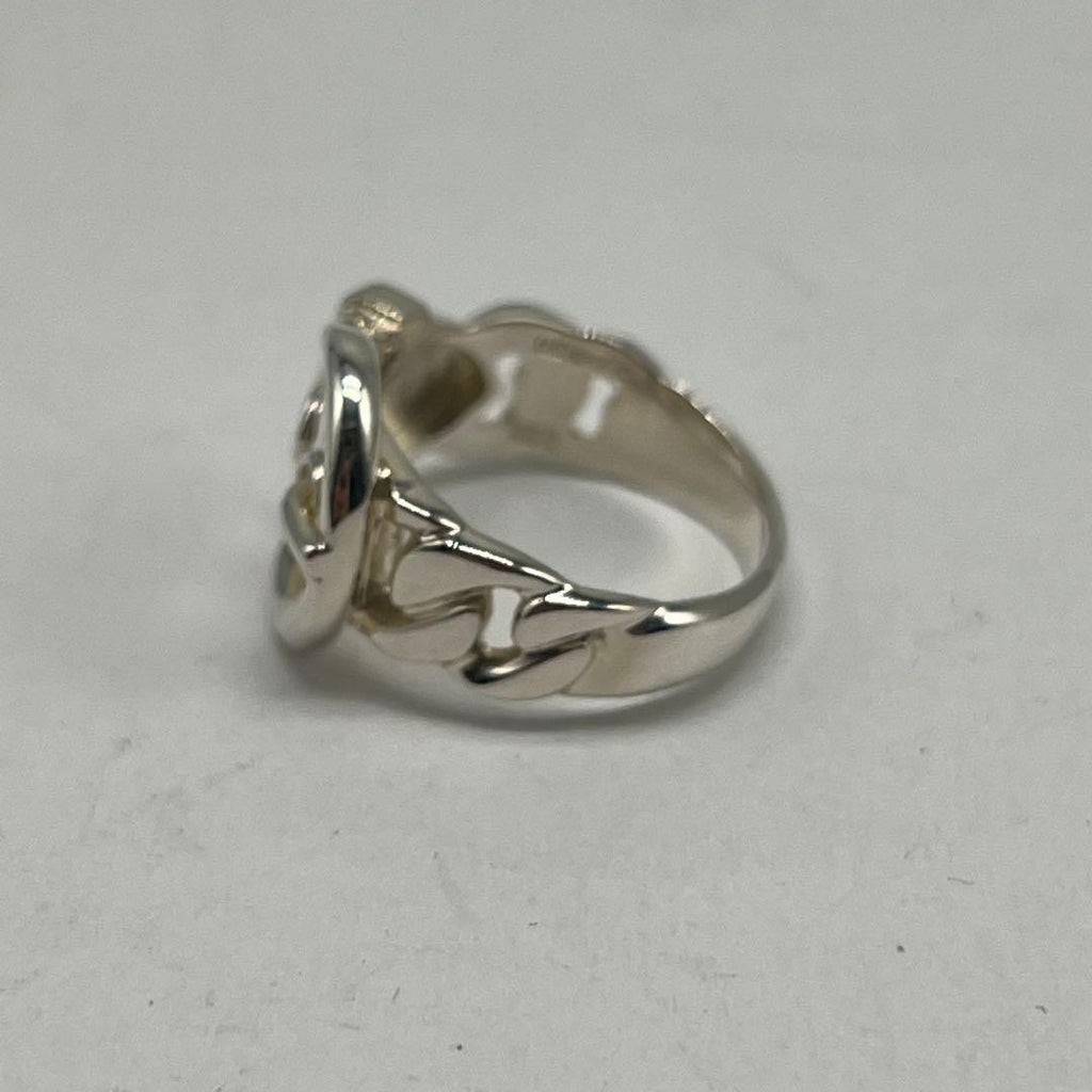 Hermes Boucles Sellier Ring Silver — view 3