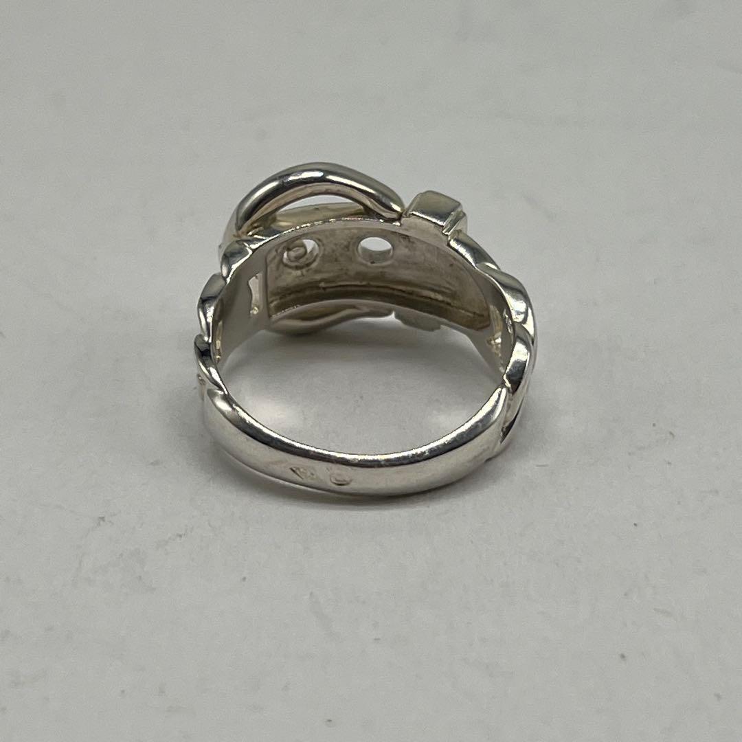 Hermes Boucles Sellier Ring Silver — view 4