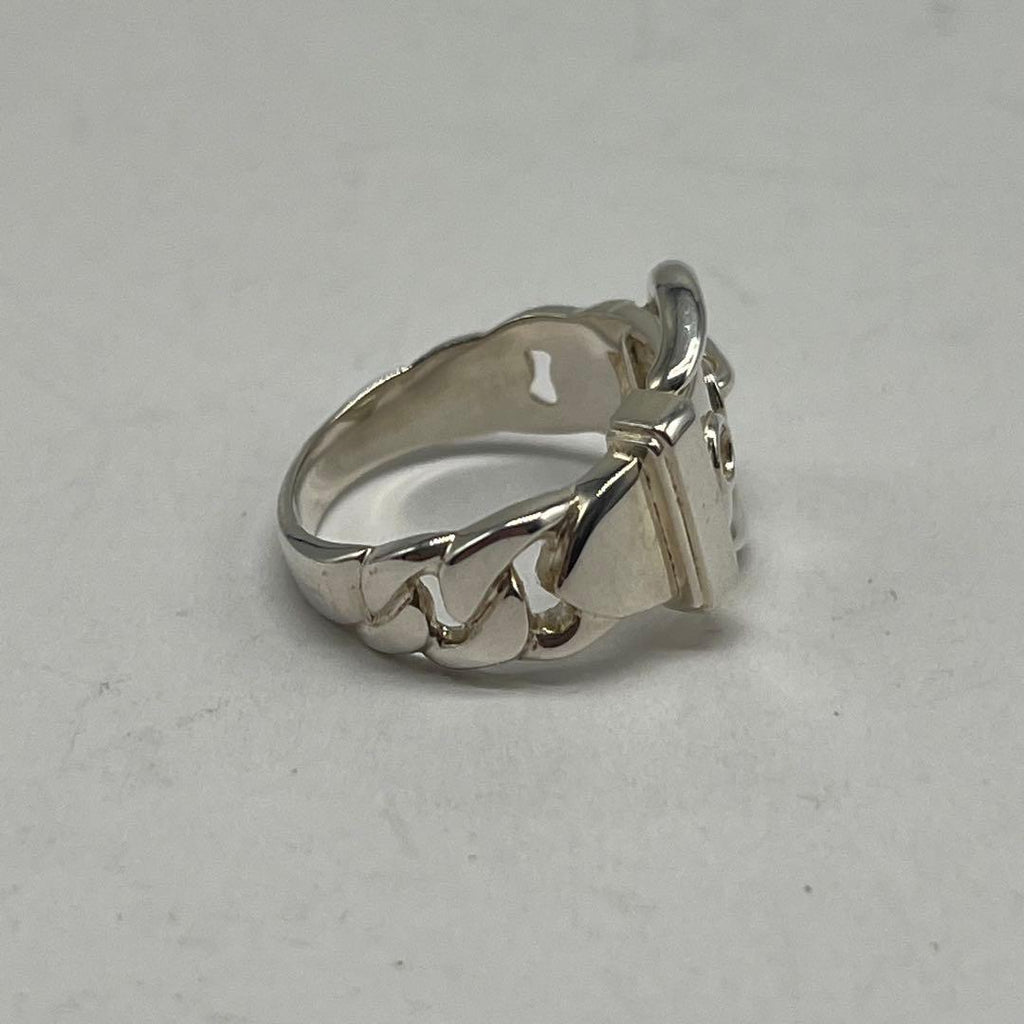 Hermes Boucles Sellier Ring Silver — view 5