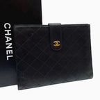 Chanel Bicolor Quilted Lambskin Clutch