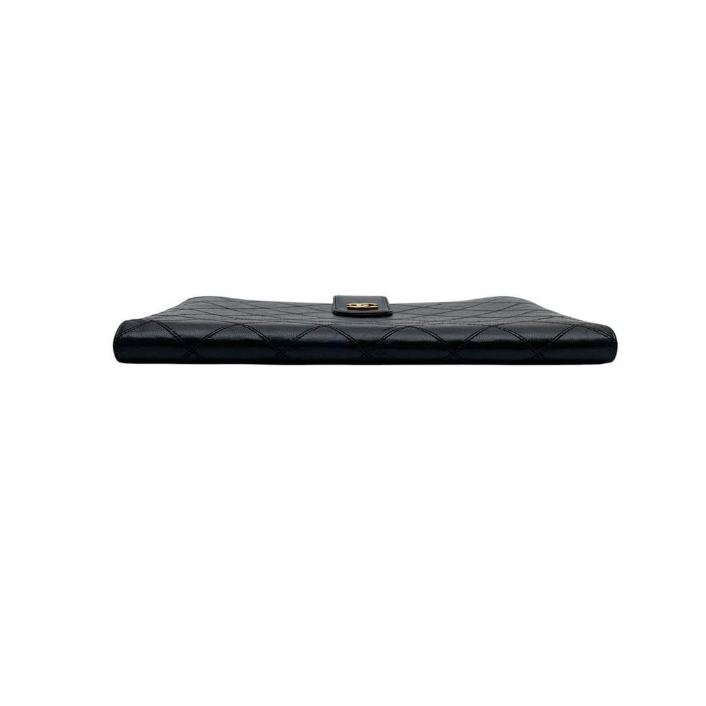 Chanel Bicolor Quilted Lambskin Clutch — view 5