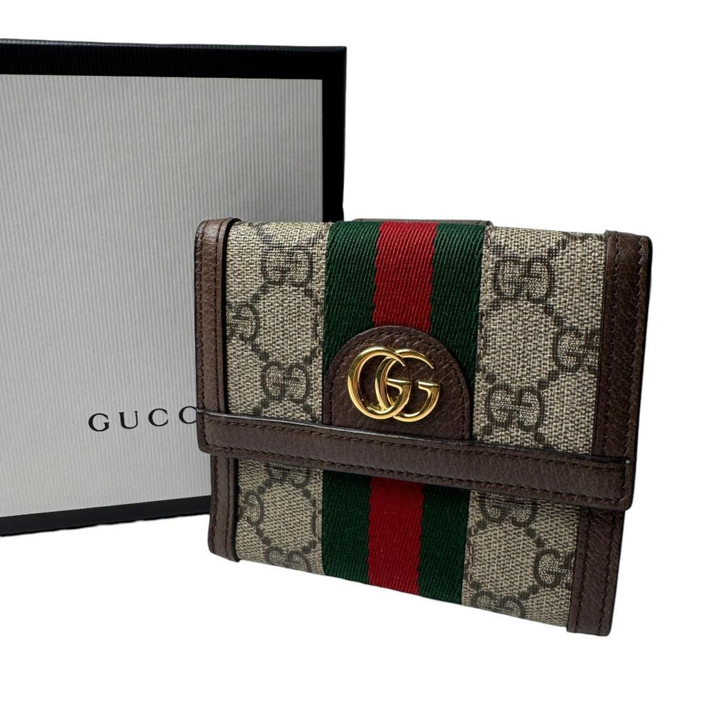 Gucci GG Supreme Compact Wallet