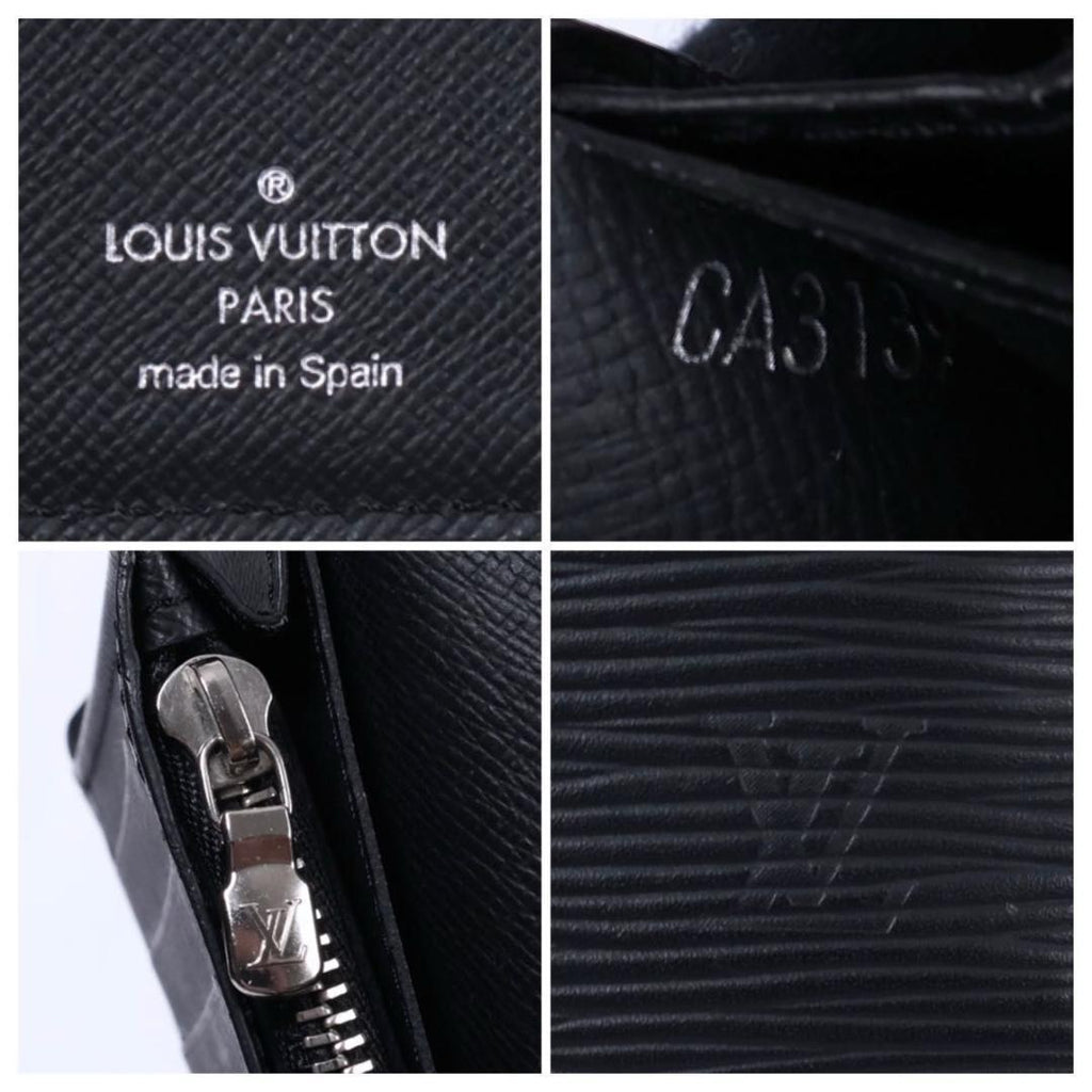 Louis Vuitton Portefeuille Brazza NM Epi Wallet Black — view 7