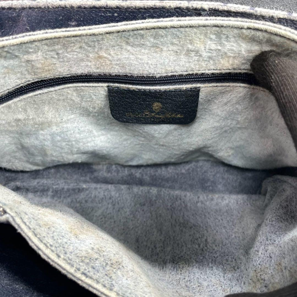 Gucci GG Sherry Line Shoulder Bag Navy Leather — view 6