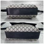 Gucci GG Sherry Line Shoulder Bag Navy Leather — view 8