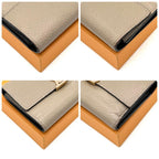 Louis Vuitton Capucines Compact Gale Trifold Wallet Beige Leather — view 8
