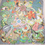 Hermes Carre Geant 140 Fleurs Dindiennes Indian Flower Scarf — view 6