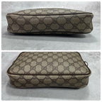 Gucci GG Clutch Brown Beige Logo Leather — view 6
