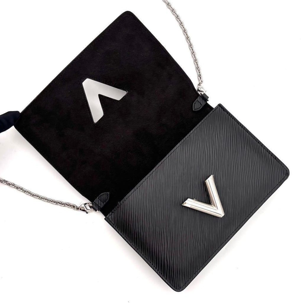 Louis Vuitton Epi Portefeuille Twist Chain Wallet Black Shoulder Bag — view 3
