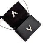 Louis Vuitton Epi Portefeuille Twist Chain Wallet Black Shoulder Bag — view 3