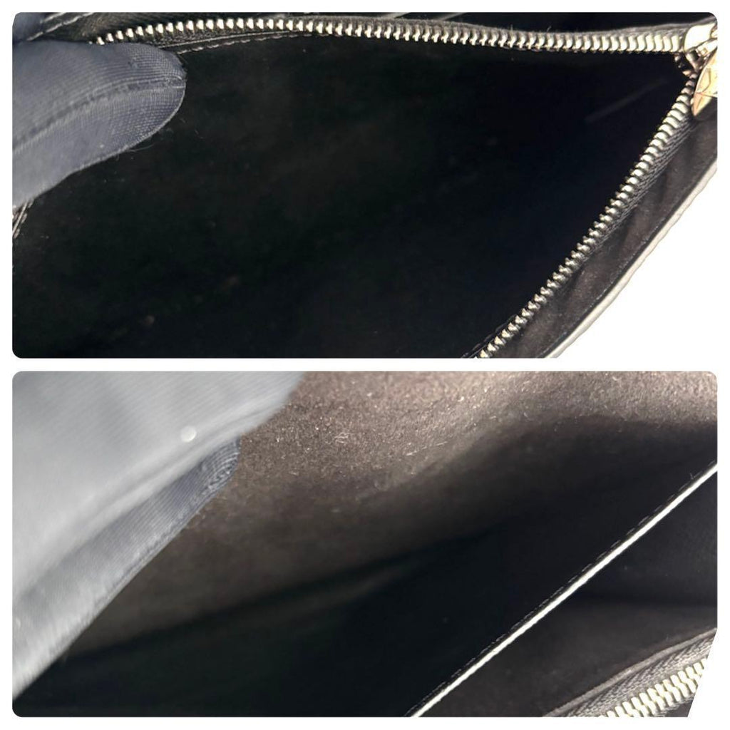 Louis Vuitton Epi Portefeuille Twist Chain Wallet Black Shoulder Bag — view 4