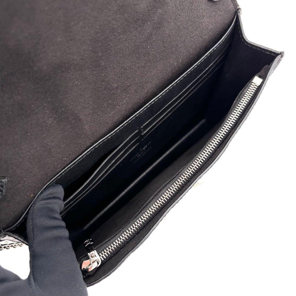 Louis Vuitton Epi Portefeuille Twist Chain Wallet Black Shoulder Bag — view 5