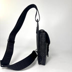 Louis Vuitton Monogram Eclipse Saumur Sling Bag Black — view 4
