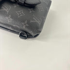 Louis Vuitton Monogram Eclipse Saumur Sling Bag Black — view 7