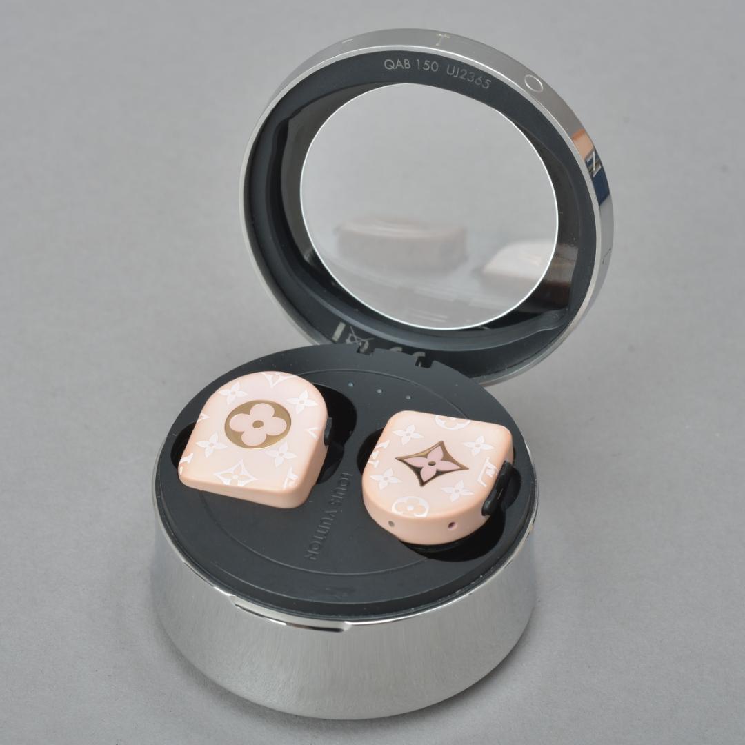 Louis Vuitton Horizon Wireless Earphones Confirmed Monogram Pink Shoulder — view 3