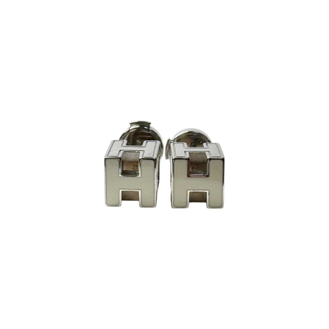 Hermes Cage de Ash Cube Earrings — view 2