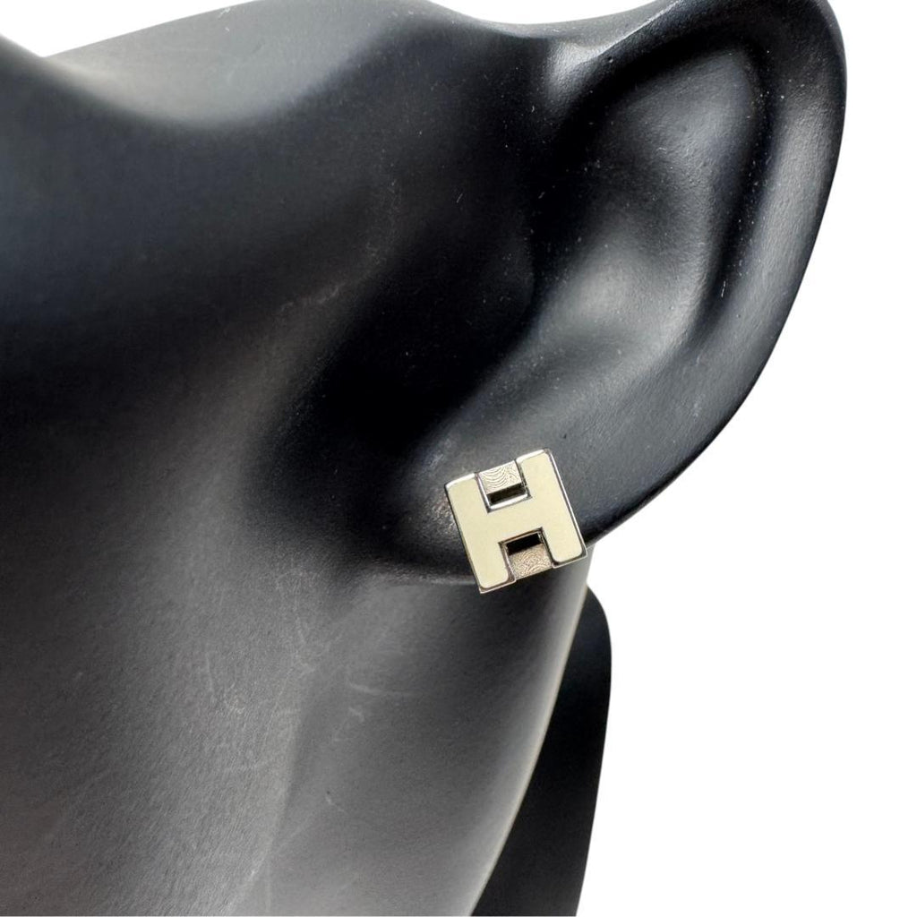 Hermes Cage de Ash Cube Earrings — view 4
