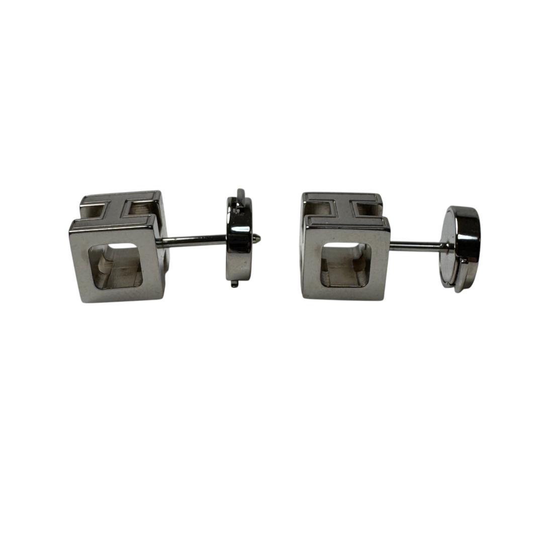 Hermes Cage de Ash Cube Earrings — view 5