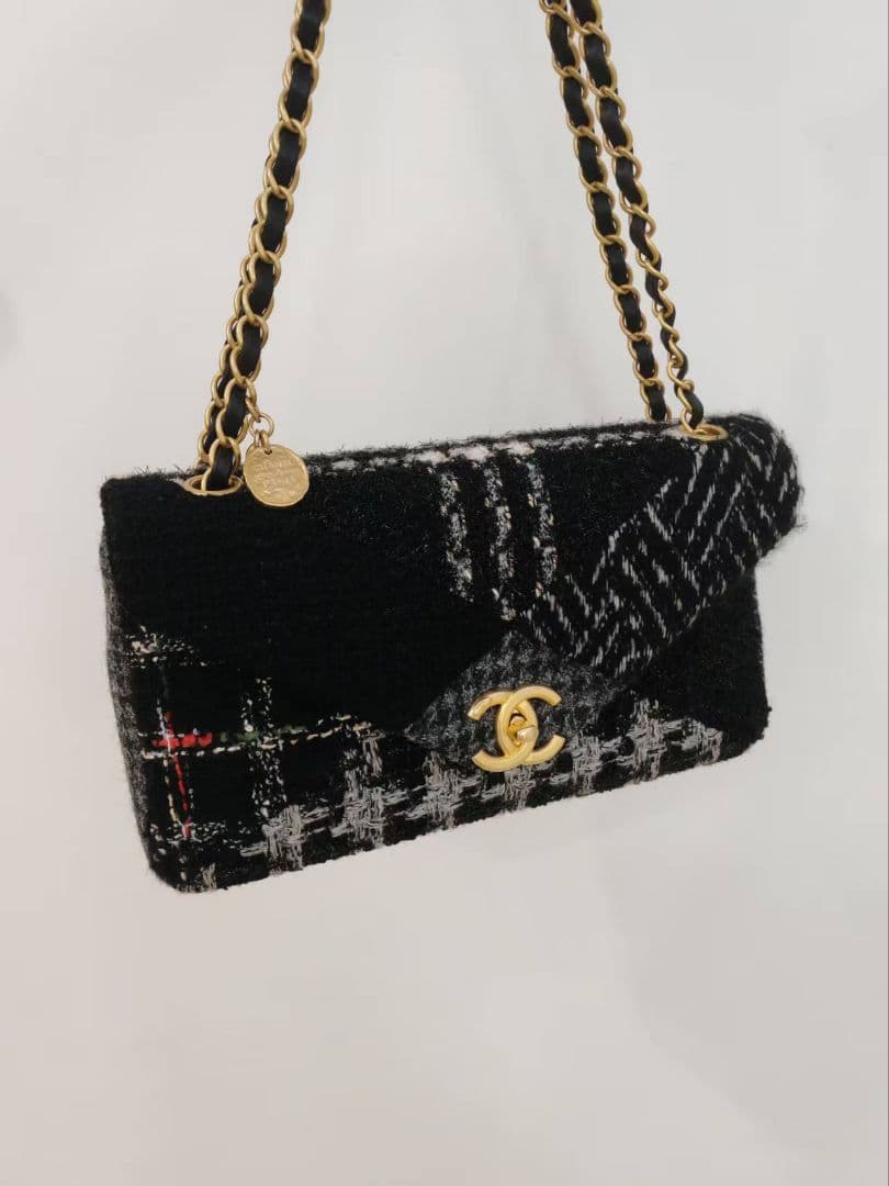 Chanel Tweed Classic Flap Chain Handbag