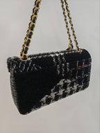 Chanel Tweed Classic Flap Chain Handbag — view 3