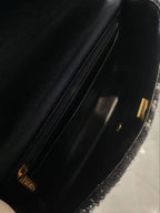 Chanel Tweed Classic Flap Chain Handbag — view 6