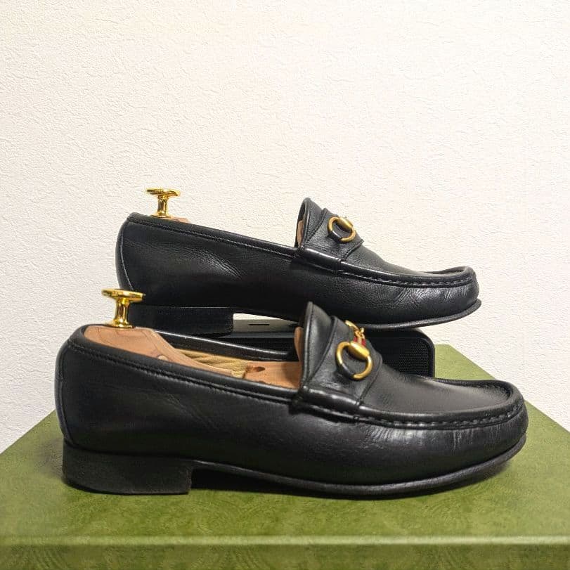 Gucci Horsebit Loafers with Sherry Web Black 36 — view 5