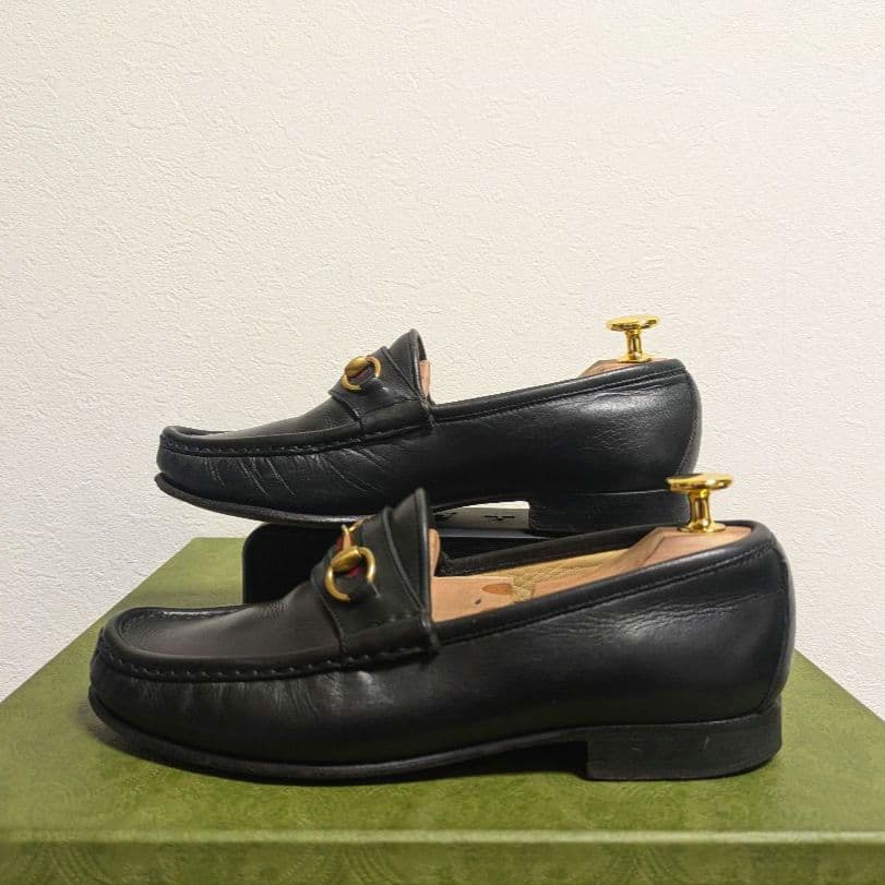 Gucci Horsebit Loafers with Sherry Web Black 36 — view 6