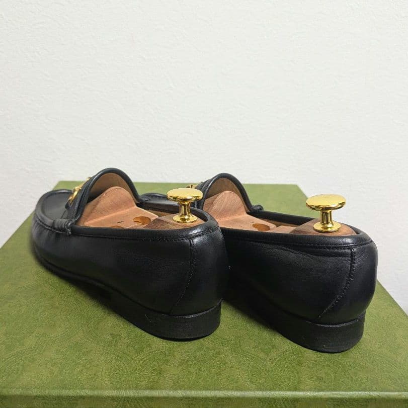 Gucci Horsebit Loafers with Sherry Web Black 36 — view 9