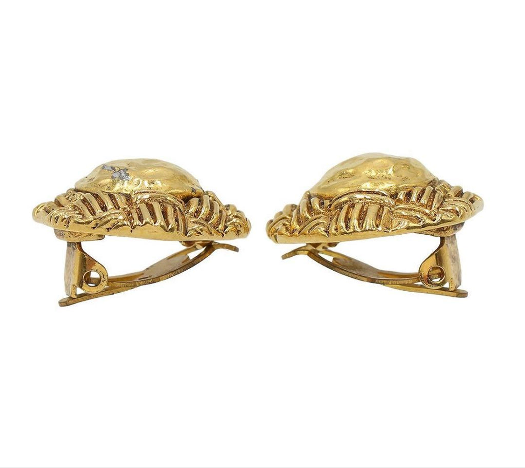 Chanel Diamond Earrings Gold — view 3