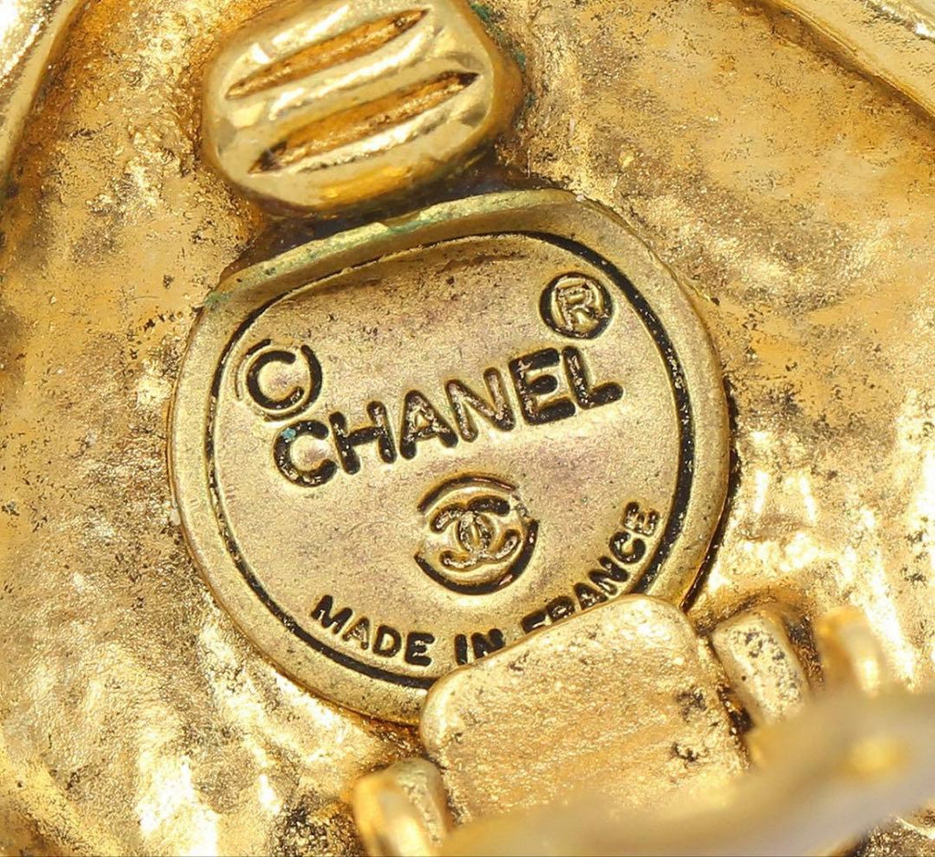 Chanel Diamond Earrings Gold — view 5