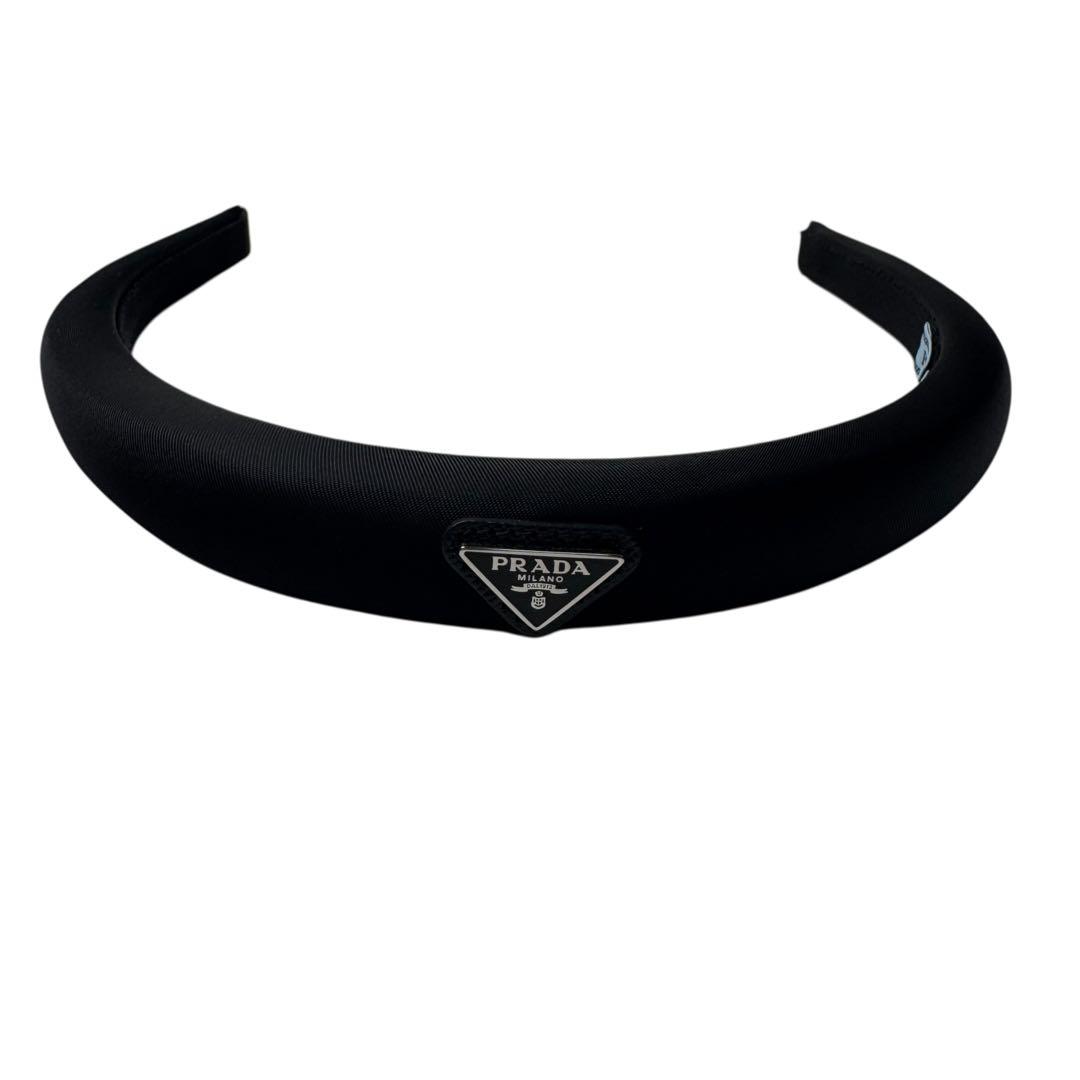 Prada Headband Re-Nylon Triangle Logo — view 2