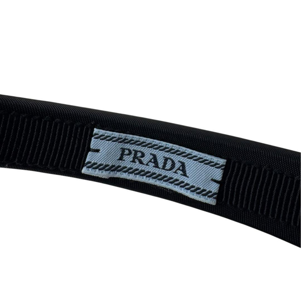 Prada Headband Re-Nylon Triangle Logo — view 8