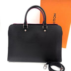 Louis Vuitton Epi Vano GM Noir Black Hot Pink Handbag — view 2