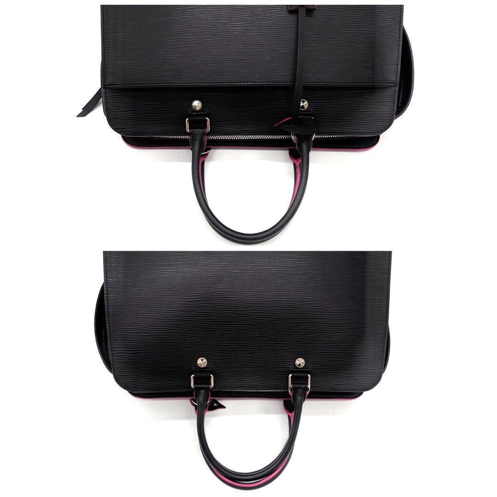 Louis Vuitton Epi Vano GM Noir Black Hot Pink Handbag — view 7