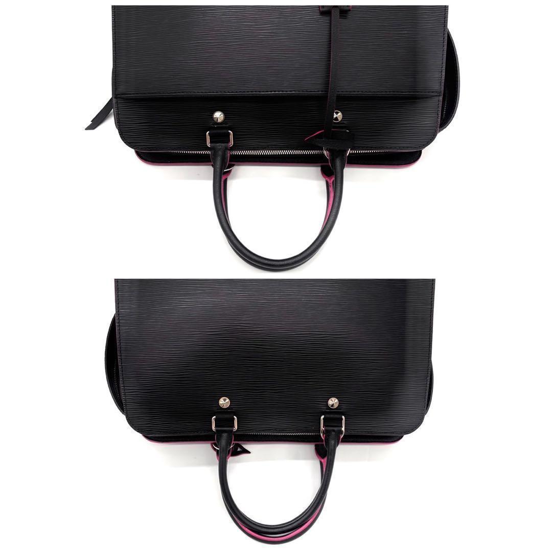 Louis Vuitton Epi Vano GM Noir Black Hot Pink Handbag — view 7