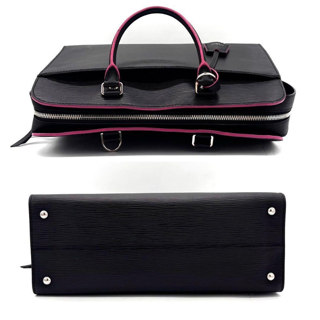 Louis Vuitton Epi Vano GM Noir Black Hot Pink Handbag — view 8