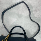 Gucci GG Boston Bag 2-Way Navy Logo Leather — view 4