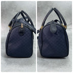 Gucci GG Boston Bag 2-Way Navy Logo Leather — view 7