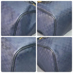 Gucci GG Boston Bag 2-Way Navy Logo Leather — view 9
