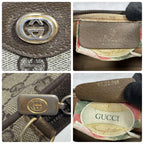Gucci GG Shoulder Bag Brown Beige Leather Logo — view 8