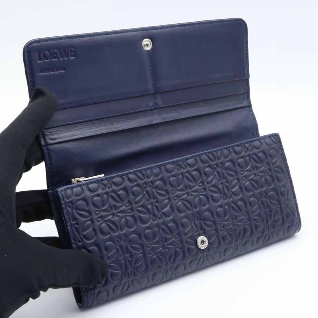 Loewe Repeat Anagram Wallet Navy — view 2