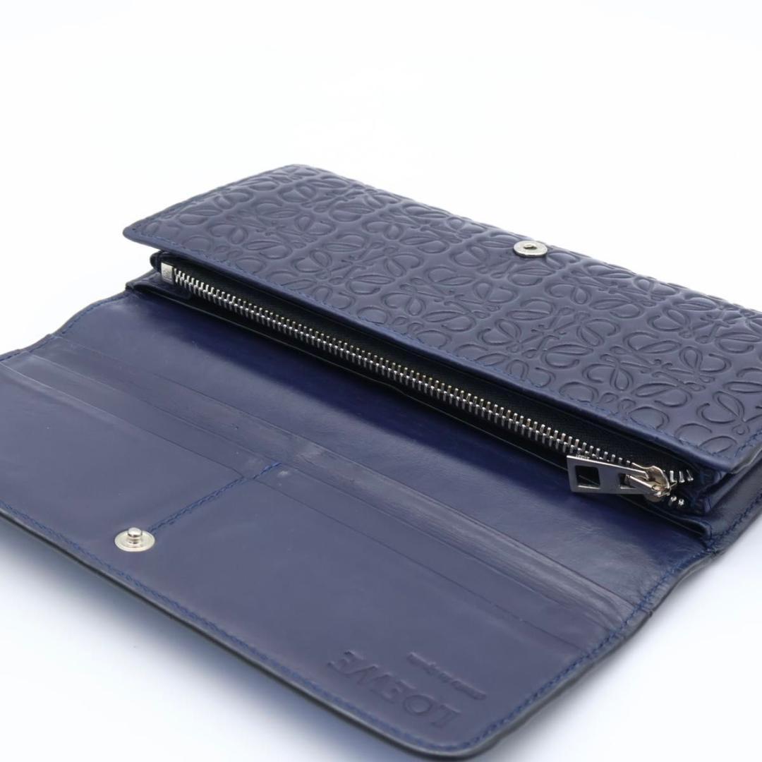 Loewe Repeat Anagram Wallet Navy — view 3