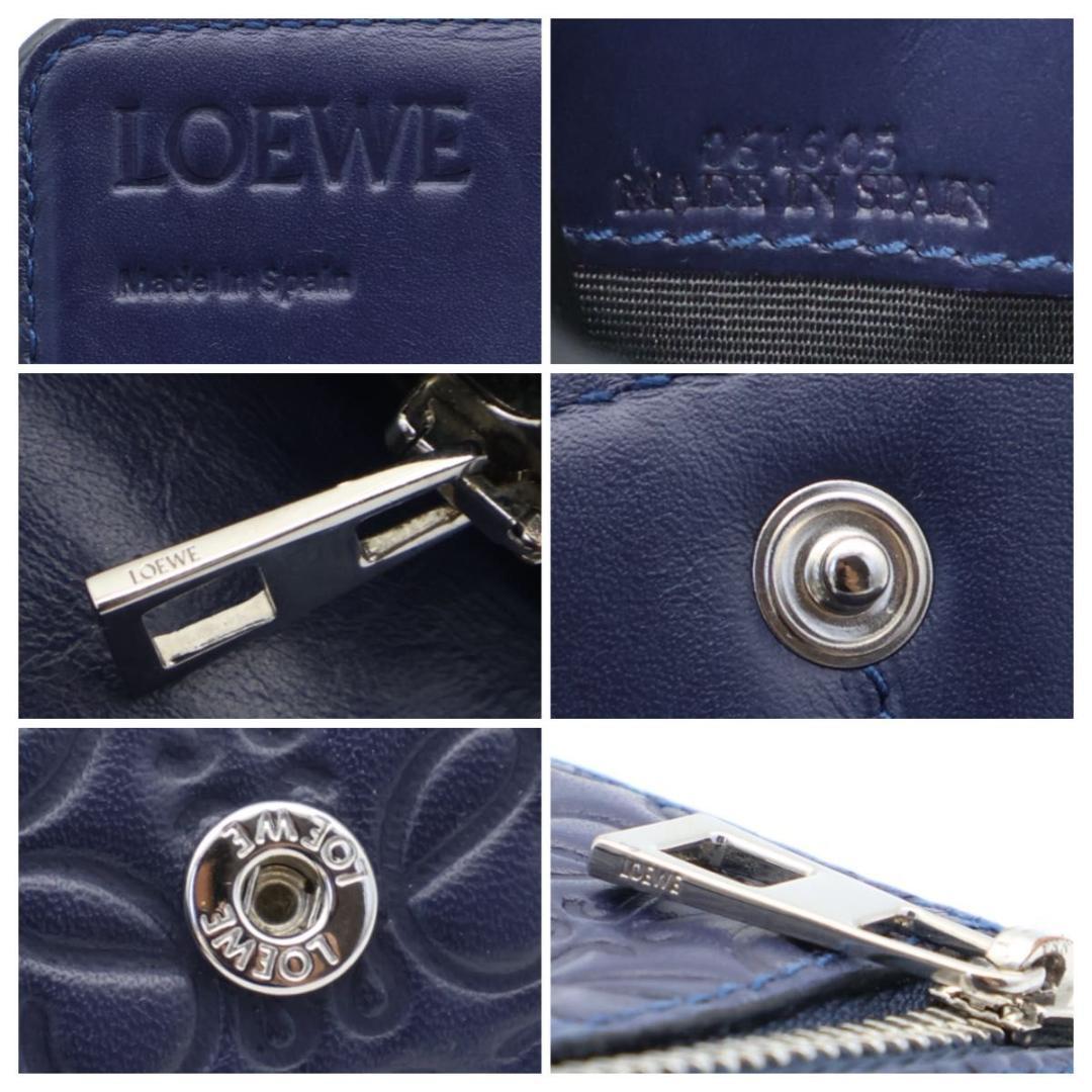 Loewe Repeat Anagram Wallet Navy — view 7