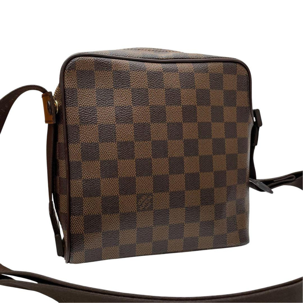 Louis Vuitton Damier Leather Olaf PM Shoulder Bag Brown — view 2