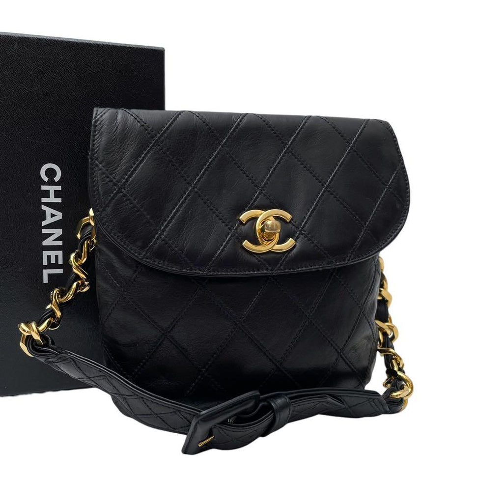 Chanel Bicolor Quilted Lambskin Waist Belt Bag
