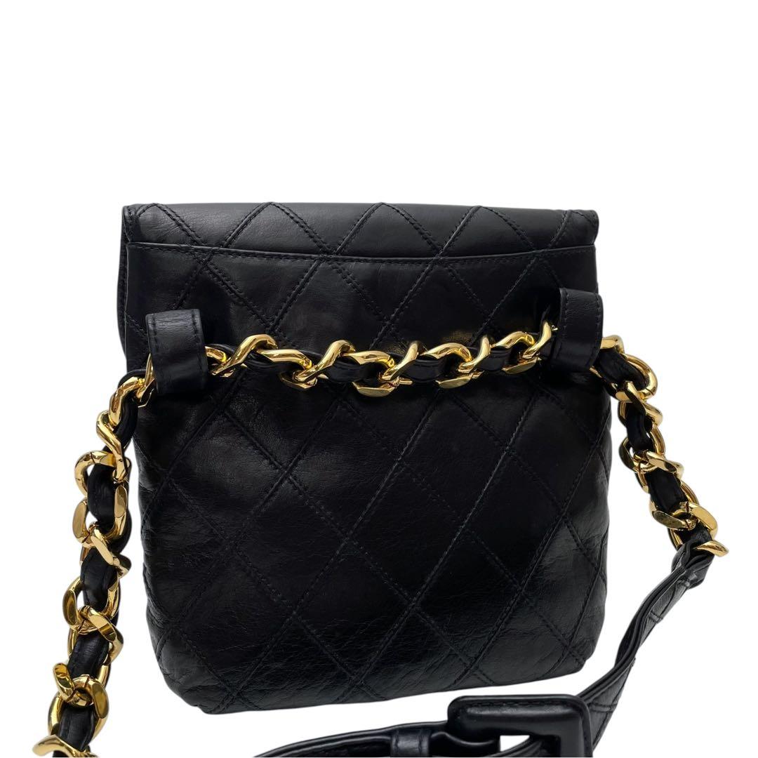 Chanel Bicolor Quilted Lambskin Waist Belt Bag — view 2