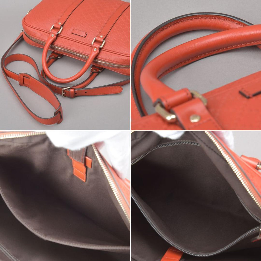Gucci Diamante 2 way Business Bag GG Leather Red — view 9