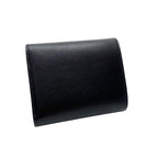 Celine Leather Triomphe Logo Gold Trifold Wallet Black — view 2